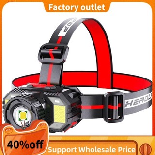 Đèn LED ngoài trời đa chức năng Sạc USB Zoom Đèn pha cảm ứng Cuộc phiêu lưu ngoài trời Đèn pin cắm trại