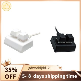 Bàn phím lập trình Macro 2 phím cao cấp Bàn phím Mini RGB Vẽ chơi game Công tắc đỏ Bàn phím tùy chỉnh Bàn phím chơi game OSU