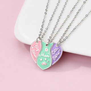 Hàng CÓ SẴN 3 Chiếc Vòng Cổ Ngày Của Mẹ Mới Bộ Thời Trang Hoạt Hình Tình Yêu Từ Charm Mặt Dây Chuyền Hợp Kim Tinh Tế Thả Vòng Cổ Dầu Quà Tặng Trang Sức