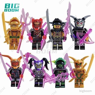 Ninja Mô hình Đồ chơi Lắp ráp Nhân vật Ninja làng lá Samurai Kai Zane Combo
