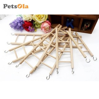 Petsola Chim Gỗ Vẹt Thang Đồ Chơi Tập Thể Dục Budgie Cầu Thang Giải Trí Lồng Trang Trí