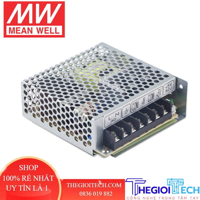 BỘ NGUỒN MEANWELL 2 NGÕ RA 5V-12V, 5V-24V RD-50B
