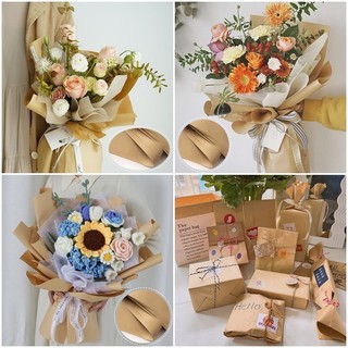 Giấy Kraft Đơn Bó Hoa Giấy Gói Quà DIY Chất Liệu Đóng Gói Quà Tặng Ngày Của Mẹ