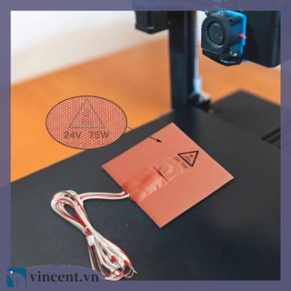 Tấm đệm sưởi 24v 75w có nhiệt điện trở ntc 100k cho máy in 3d von 0.1 / 0.2
