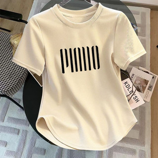Milyfashion 2024 Mùa Hè Cong Hình Bao Da Thịt Ôm Hơn Nhìn Áo Thun Tay Ngắn Top Fat mm Plus Size Nữ Phong Cách Phương Tây Nửa