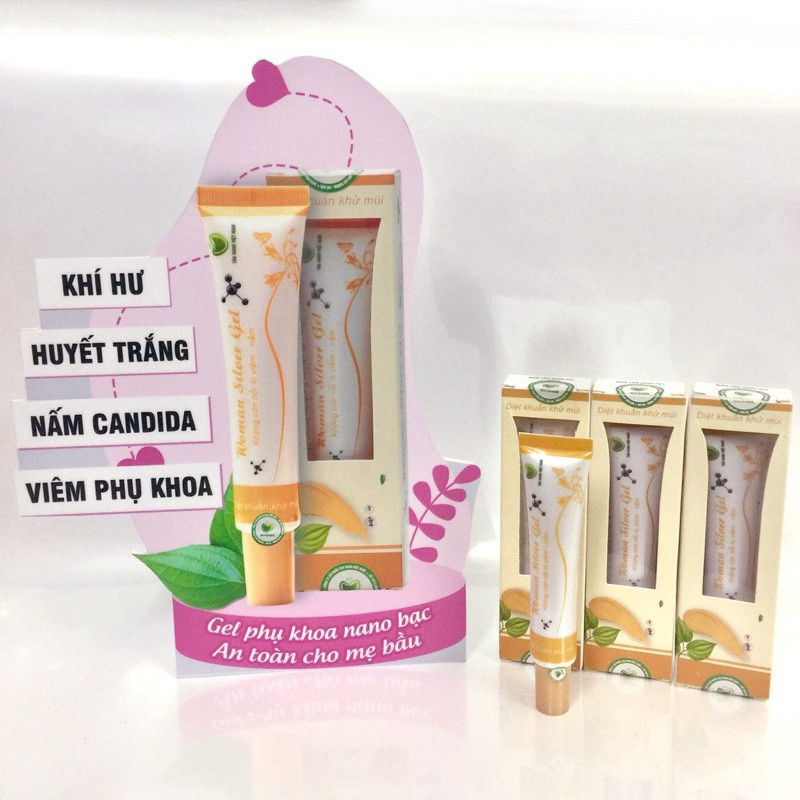 [TẶNG 10 MIẾNG MẶT NẠ] Gel vệ sinh Phụ nữ  Nano bạc Woman Silver Gel KÈM XILANH