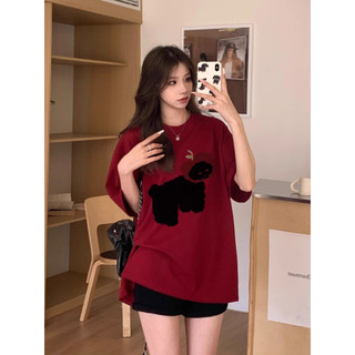 HANUNA Local Brand Áo Thun Phông Form Rộng 100% Cotton BIG SIZE Áo thun nữ mặc đường phố mùa hè phù hợp với áo thun in hình cổ điển