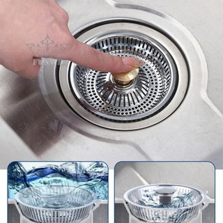 -New In May-Easy to Use Sink Aid Drain Strainer Stopper with Filter Basket for Anti Clogging