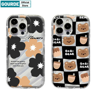 Ốp điện thoại họa tiết hoa và gấu nhỏ ngộ nghĩnh cho Iphone 15 14 12 13 11 Pro Max IP 7 8 Plus Iphon X Xs XR Xs Max TPU mềm cao cấp chống sốc