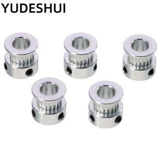 YUDESHUI 10 Chiếc GT2 Ròng Rọc, Cho Bánh Xe Ròng Rọc Chiều Rộng 6 Mm, Bộ Phận Máy In 20 Răng 8 Mm Khoan Nhôm 20T Thời Gian Dây Máy In
