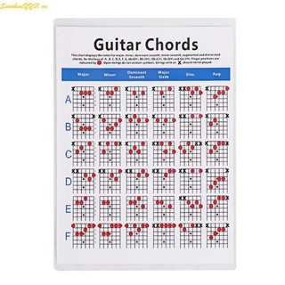 Sun Hợp âm Biểu đồ tham khảo Poster Học tập Phần cho đàn Guitar 6 dây