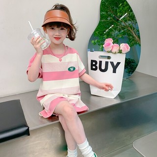 Bộ Đồ Mùa Hè Bé Gái Phong Cách Mới Phiên Bản Hàn Quốc Thời Trang Trẻ Em Mùa Hè Bé Gái Influencer Thời Trang Quần Áo Trẻ Em Bộ Đồ Hai Mảnh