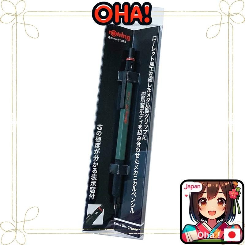 rOtring Mechanical Pencil 500 Green 2164106H 0.5mm Hangsell rOtring pen Luxury writing instrument Ge