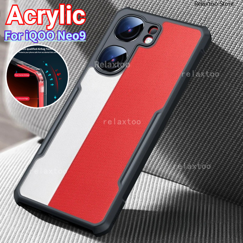 Vỏ trong suốt túi khí iQOO Neo9 2024 cho vivo iQOO Neo9s Pro Neo9sPro Neo9Pro 5G V2338A V2339FA Vỏ điện thoại silicon mềm Acrylic trong suốt Bảo vệ ống kính chống sốc