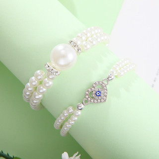 Xuyên biên giới Sản phẩm mới Tính khí đơn giản Vòng tay ngọc trai khí quyển Niche Design Suit Bán buôn 10009
