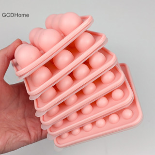 Gcdhome 9 / 16 / 25 / 36 Sâu Răng Quả Bóng Tròn Khuôn Socola Có Nắp Silicon Cấp Thực Phẩm Không Kẹo Bánh Đá Viên Dụng Cụ Nướng Bánh HOT