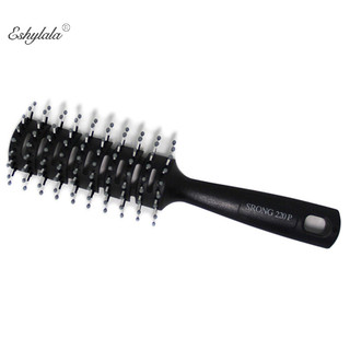 Eshylala 1 Thời Trang Nam Chải Tóc Gốm Sắt Tròn Lược Cắt Tóc Trang Điểm Salon Tạo Kiểu Eshylala