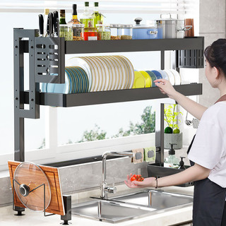 Bồn rửa nhà bếp giá hộ gia đình mặt bàn món ăn giá để món ăn bồn rửa đặt bộ đồ ăn giá thoát nước