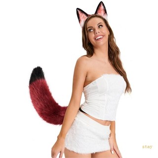 Ở Lại Anime-Cosplay Đạo Cụ Cáo Tai Và Đuôi Bộ Sang Trọng Lông Thú Tai Hairhoop Với Cáo Đuôi Lạ Mắt-Dress Chi Phí Dự Tiệc