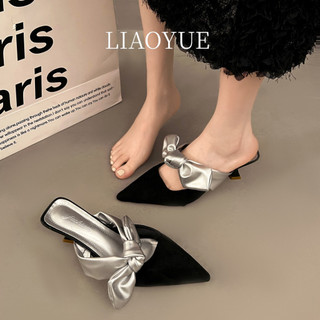 LIAOYUE Giày Cao Gót Mũi Nhọn GIÀY SANDAL Thời Trang Mới 2023 Cho Nữ Đẹp Đế chống trơn trượt Thấm hút mồ hôi Tiện lợi FGL246042Z 23Z240608