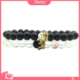1 / 2 Chiếc Vương Miện Hoàng Gia Charm Vòng Tay Co Giãn Đính Hạt Lắc Tay Quà Tặng Ngày Lễ Tình Nhân