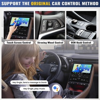 Bộ chuyển đổi không dây tự động Android, Android Auto Dongle, Điện thoại Android Chuyển đổi Android Auto có dây sang hộp AI không dây