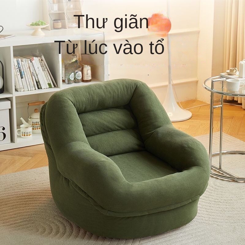 Ghế sofa lười biếng tatami căn hộ nhỏ phòng ngủ phòng khách ghế đơn ghế sofa đỏ lưới cổ điển