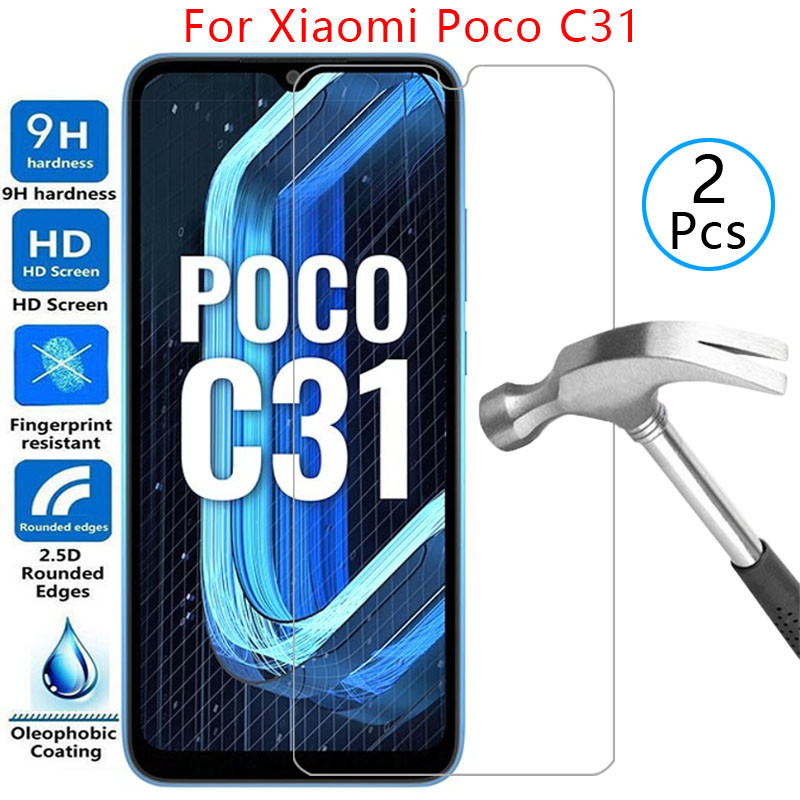 Ốp kính cường lực cho xiaomi poco c31 vỏ trên pococ31 c 31 31c điện thoại coque túi ksiomi xiomi xio