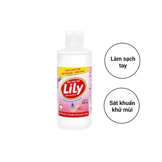 Gel rửa tay khô Lily sát khuẩn chai 120ml
