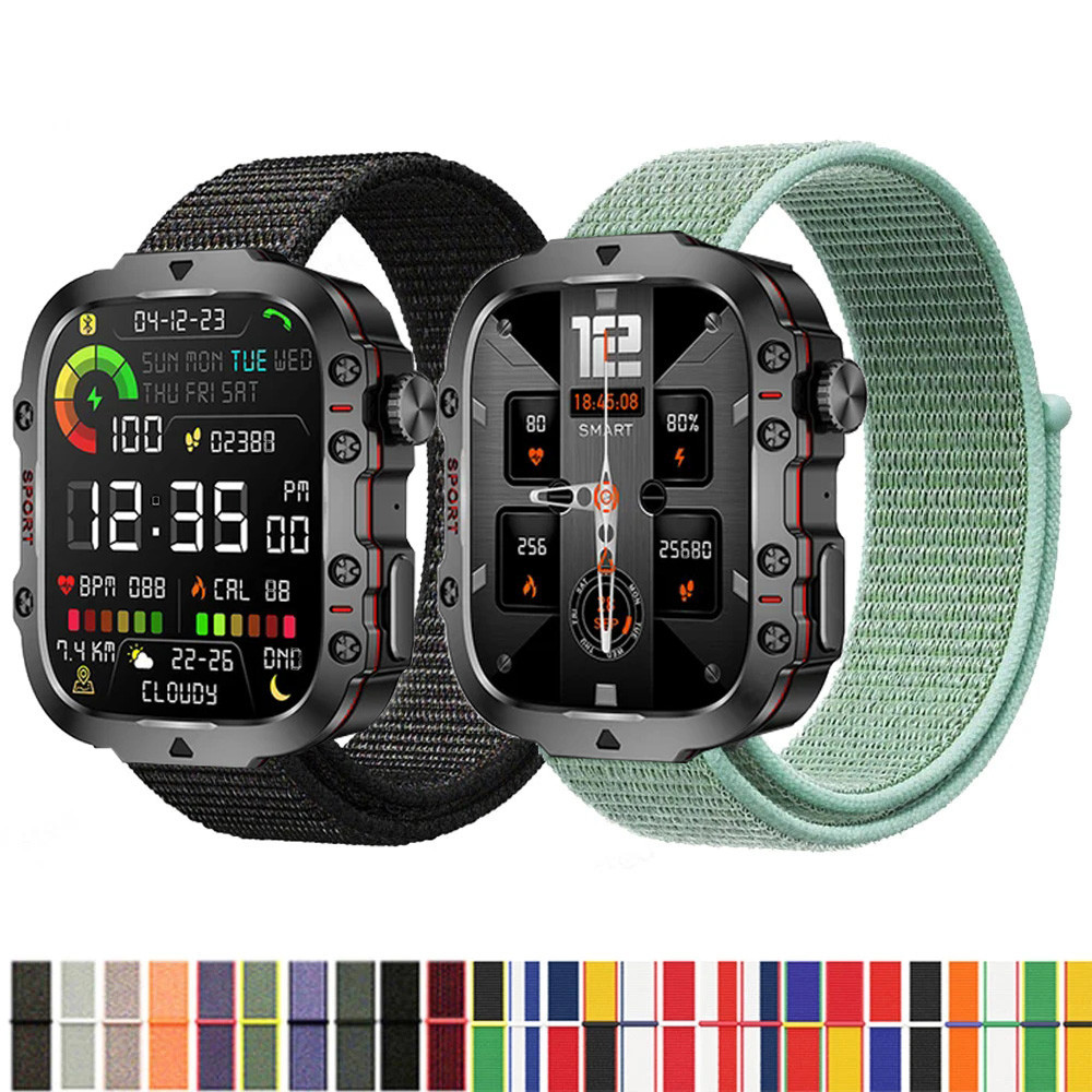 Dây đeo vòng Nylon cho đồng hồ thông minh LIGE QX11 Đồng hồ thông minh thay thế Vòng đeo tay thể tha