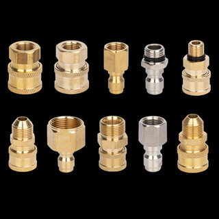 Máy rửa áp lực bằng thép không gỉ hoặc đồng thau Bộ chuyển đổi nhanh có ren Lắp khớp nối