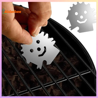 Aislerbee BBQ Grill Scraper Tool Thép không gỉ Grate Cleaner để nướng ngoài trời Cắm trại và gia đình Phụ kiện tập hợp Tiện ích nhà bếp di động cho đầu bếp tại nhà