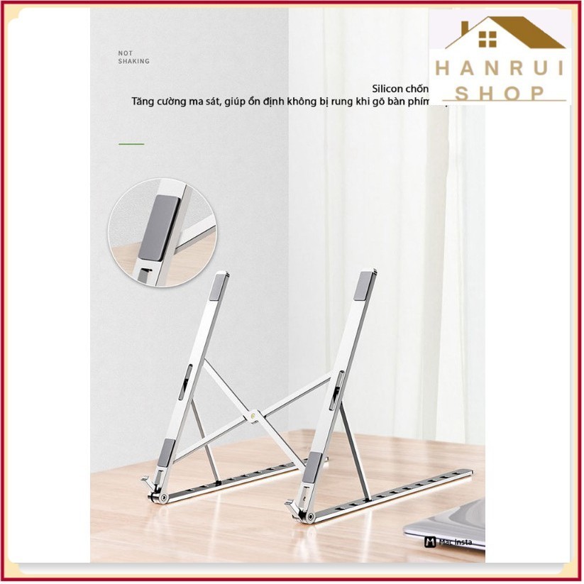 Giá đỡ xếp gọn cho Laptop tản nhiệt hiệu quả V01 Metal Holder