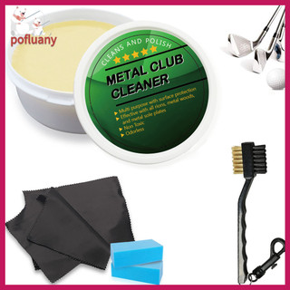 Golf Metal Club Cleaner Rust Remover Golf Iron Polishing Kit Wedges Putters Brush Cleaner Sponge Phụ kiện chơi gôn Bộ chăm sóc câu lạc bộ Golf