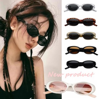 Kính râm nữ khung hình bầu dục đầy màu sắc thông thường