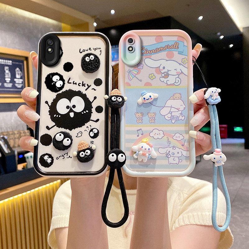 Ốp lưng Redmi 9A Bóng than đen / Sợ Qiagou / Giai điệu khó chịu / Crayon Shin chan đầy màu sắc / Kit