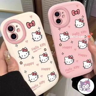 Vỏ HelloKitty Dễ Thương Cho OPPO A15 A60 A18 A38 A3X A5i A5 Pro 5G A58 A57 A77s A5s A3s A12 A17 A16 A15s A55 A54 A53 A33 A32 A95 A78 A76 A79 A74 A92 A93 A94 A9 A5 2020 A17K A16s A11K A52 Reno 5F 4F Ốp điện thoại Mềm Ống Kính Dày