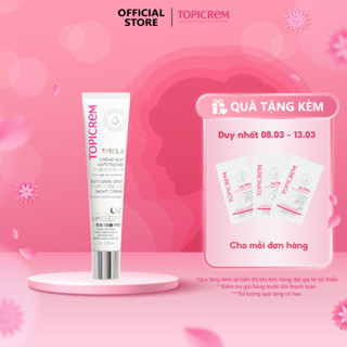 Kem dưỡng TOPICREM MELA ANTI-DARK SPOT GENTLE PEELING NIGHT CREAM 40ml điều chỉnh các đốm nám qua đêm