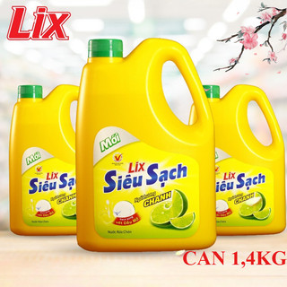 Nước rửa chén Lix hương Chanh can 1,4 kg