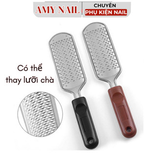Cây chà gót chân Inox loại xịn, loại có thể thay được mặt chà