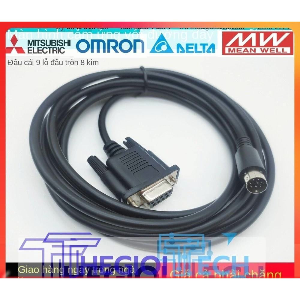 Cáp kết nối Màn HMI PLC RS232 XINJE/OP320/KINSEAL/AMZ/MCGS/SK/MT/WECON -BO FX TQ/232/DVP/Q/XC/XD/CQM