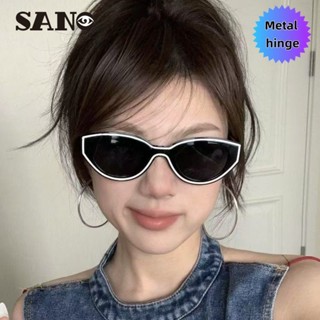  2025 Phong Cách Châu Âu Mỹ Retro Lập Thể Truy Tìm Điểm Trắng Sơn Điểm Mắt Mèo Kính Mát Mắt 