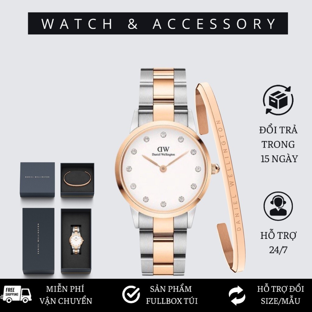 Đồng Hồ Nữ Daniel Welington Iconic Link Lumine 28mm & 32mm D_W Chính Hãng - DANIEL WATCH STORE SG