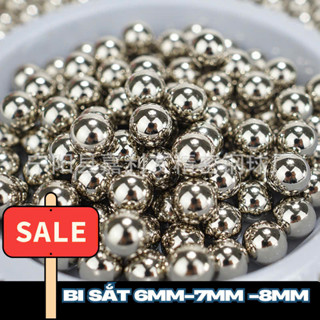 100 VIÊN BI SẮT 6.35MM VÀ 7MM, 8MM DÙNG TRONG MÁY MÓC, SỬA CHỮA Ổ TRỤC BÁNH XE ĐẠP, XE MÁY- MISOCHUN Slingshot