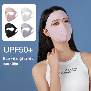 2025 mặt nạ chống nắng nữ băng lụa thoáng khí, bảo vệ toàn mặt, chống tia UV mùa hè