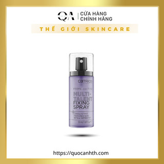 Xịt khóa nền Catrice Prime And Fine Multitalent Fixing Spray giúp da mướt và ăn phấn hơn 50ml (759836)