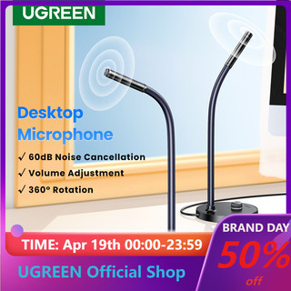 Micro để bàn Ugreen cổng USB giảm tiếng ồn 60dB tiện dụng cho họp trực tiếp