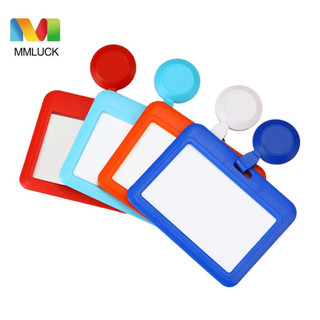 Hộp đựng thẻ ID MMLUCK, Hộp đựng thẻ có thể thu vào nhân viên trong suốt, Y tá Bác sĩ Huy hiệu Cuộn Thẻ xe buýt Nhiều màu Tên Huy hiệu Người giữ nhân viên