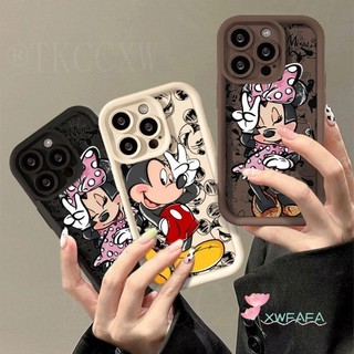 Ốp Silicon Hoạt Hình Disney Cho Samsung Galaxy A05 A05S A22 A71 A51 A31 A21S A50 A50S A30S M32 M13 5G Cặp Đôi Dễ Thương Mickey Minne Vỏ Mềm Chống Sốc