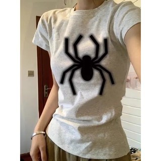 【100% cotton 】Áo baby tee Áo Thun ôm body Áo y2k Tay ngắn Slim-fit phong cách thông thường dành cho nữ